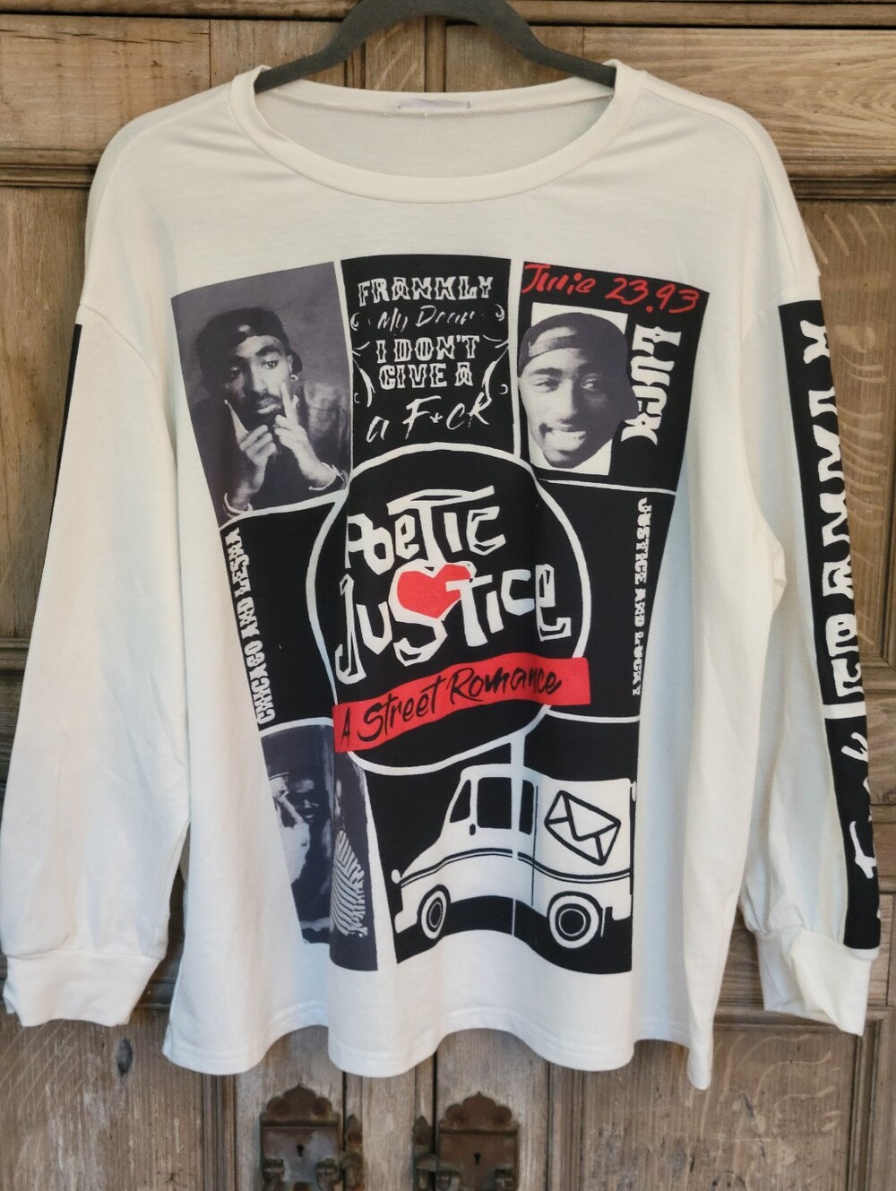 Poetic Justice Tupac Shakur Long Sleeve Graphic Shirt XL